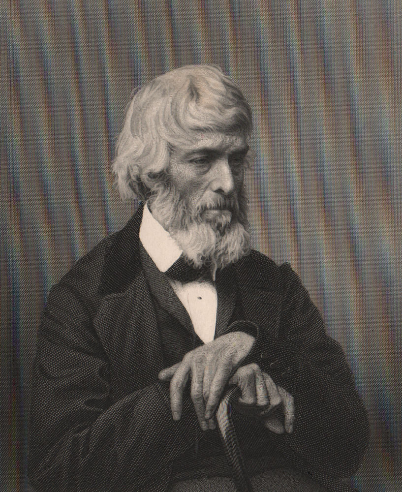 Thomas Carlyle. Author. Philosopher 1890 old antique vintage print picture